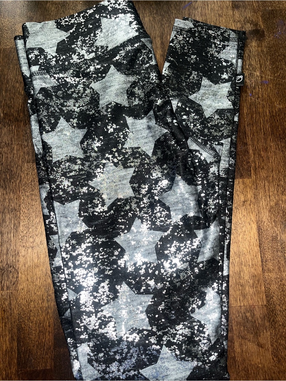 Black & Gray Star Print Women’s Terez Leggings